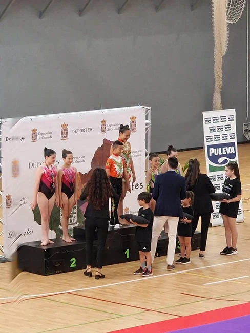 Entrega de medallas en competición